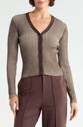 Scotch & Soda Ribbed V Neck Cardigan