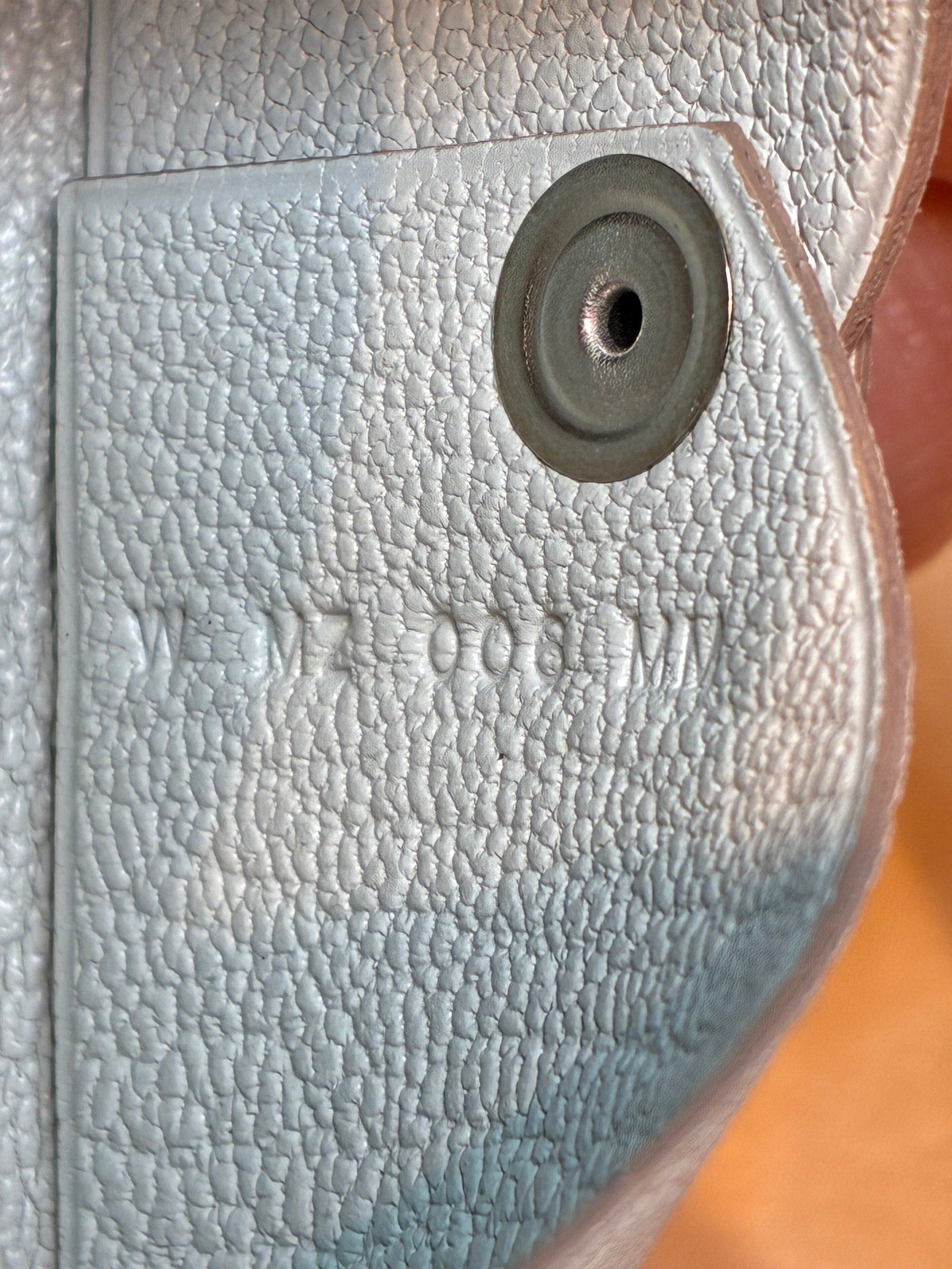 Pre-Owned Hermes Calvi Duo Card Holder Chevre Mysore, Alternate, color, Gris Perle