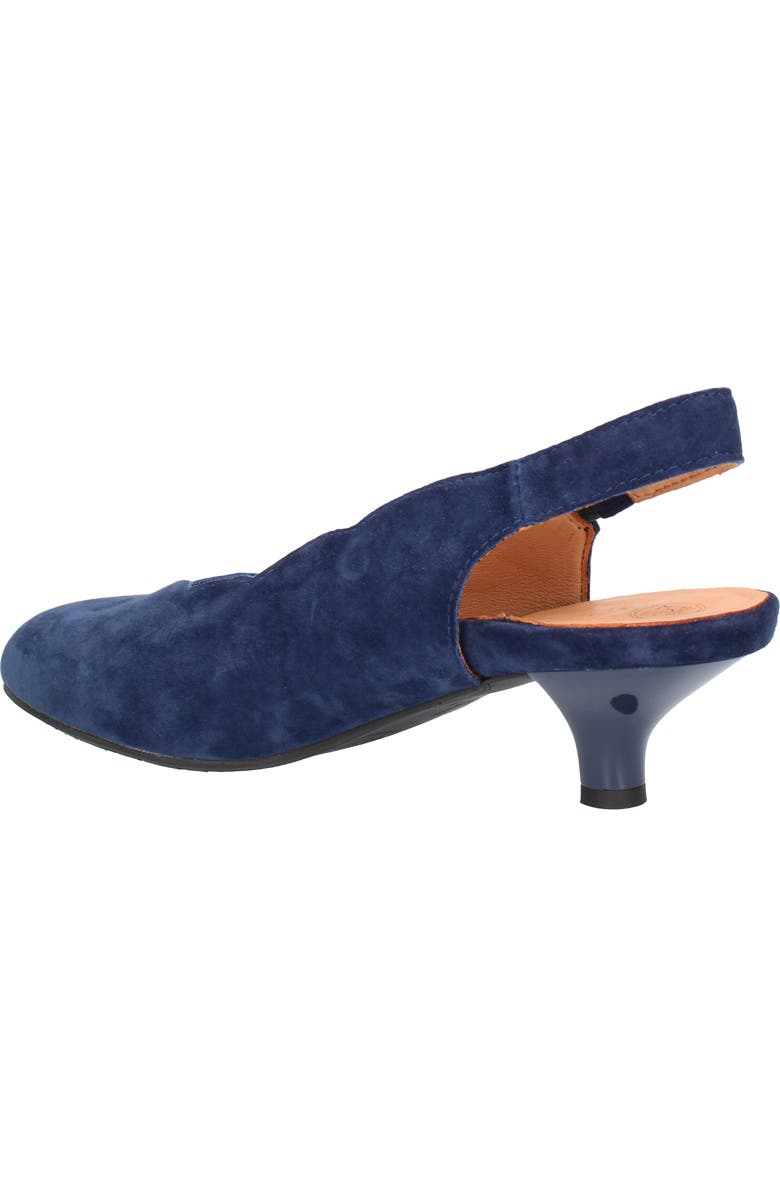 L'Amour des Pieds Hulda Kitten Heel Slingback Pump, Alternate, color, Navy