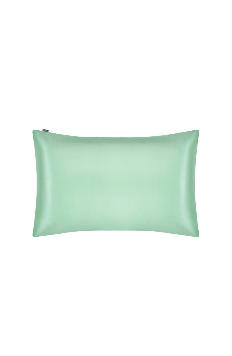 Lilysilk LILYHERB<sup>®</sup> Mint Silk Pillowcase, Main, color, Green