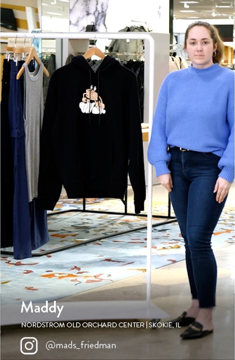 Gender Inclusive Brick Cotton Graphic Hoodie, sales video thumbnail