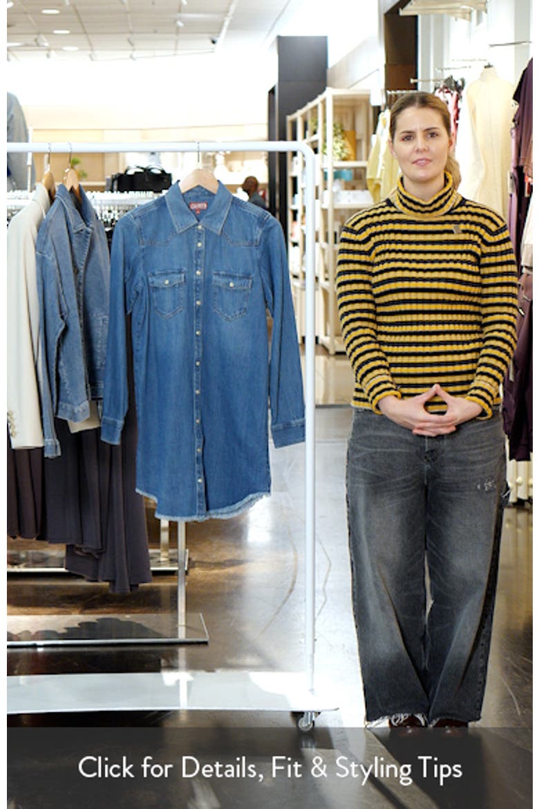 Long Sleeve Denim Shirtdress video