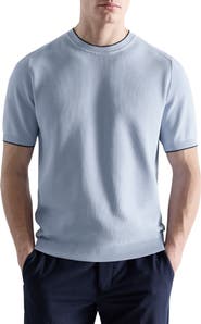 MANGO Short Sleeve Piqué Top