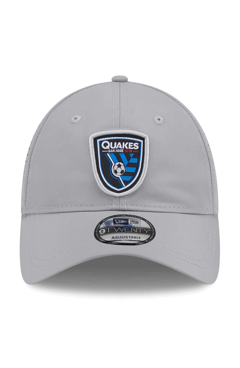 New Era Men's New Era Gray San Jose Earthquakes Active 9TWENTY Adjustable Hat, Alternate, color, 