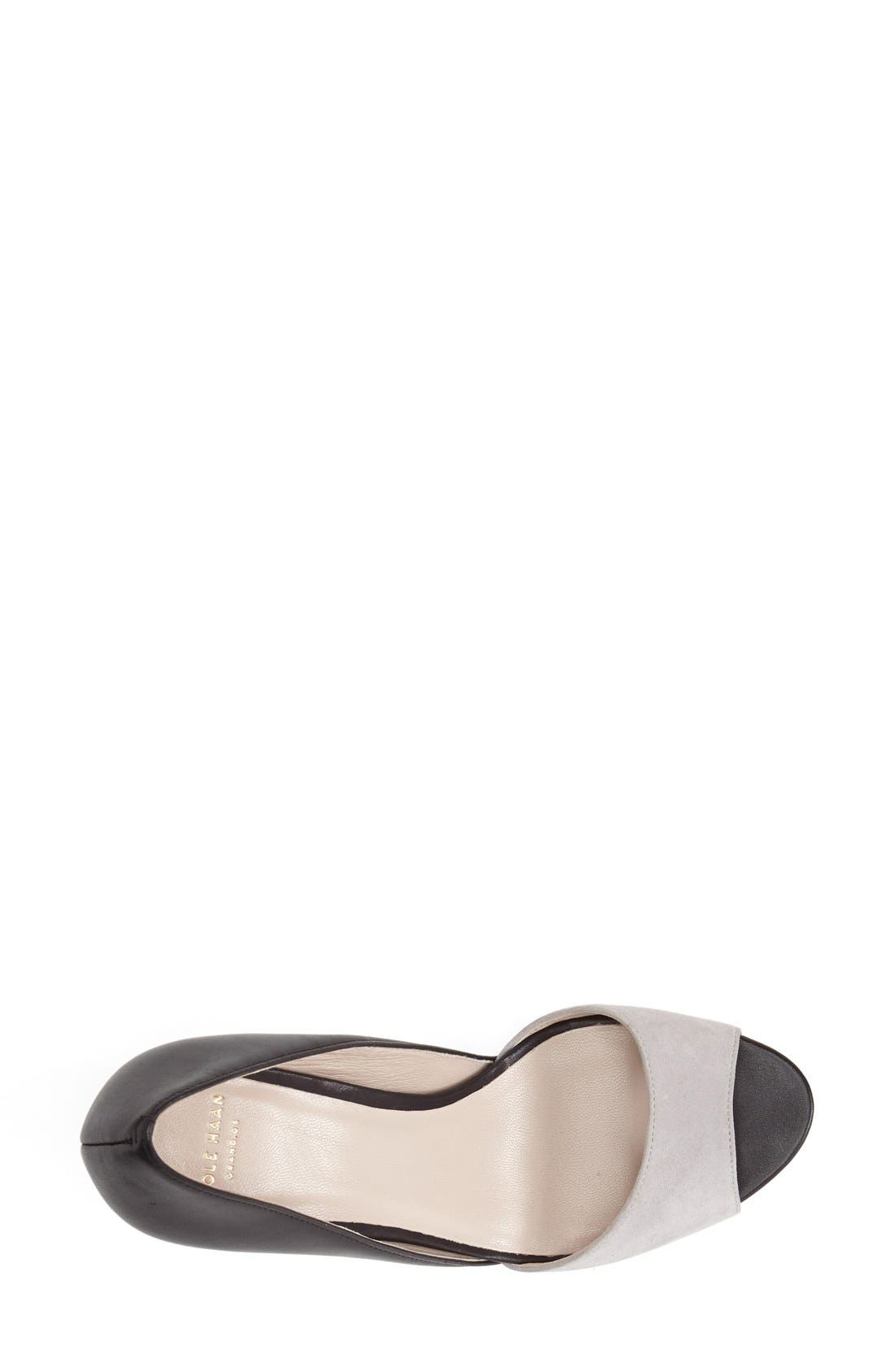 'Antonia' d'Orsay Pump, Alternate, color, PALOMA SUEDE/ BLACK