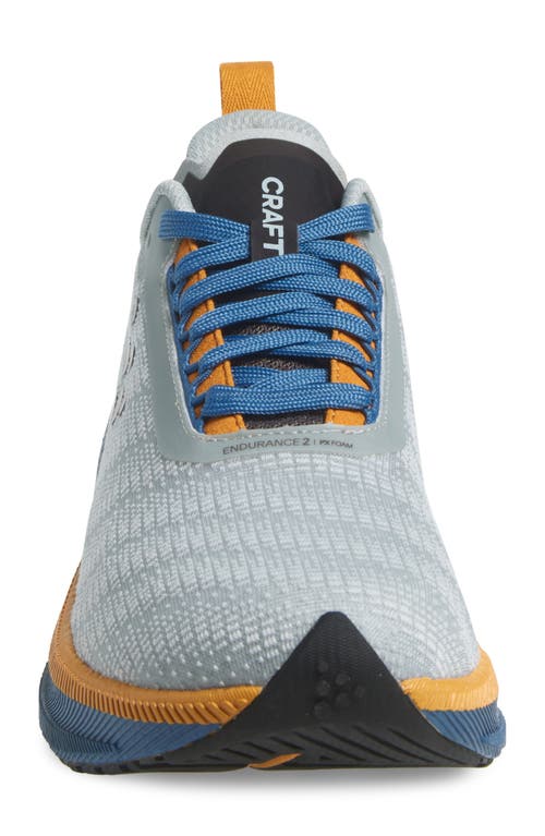 Craft Endurance 2 Running Shoe In Platnum-sour