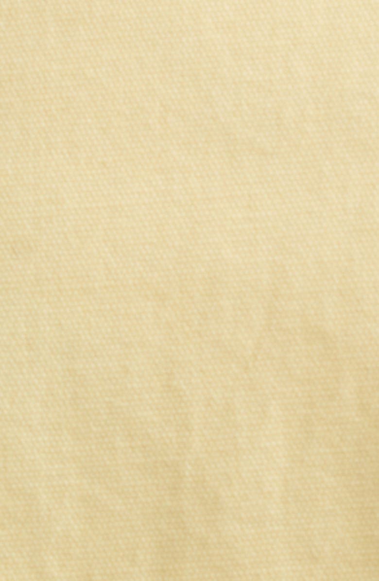 Area Satin Knot Long Sleeve Cotton Oxford Shirtdress, Alternate, color, Light Yellow