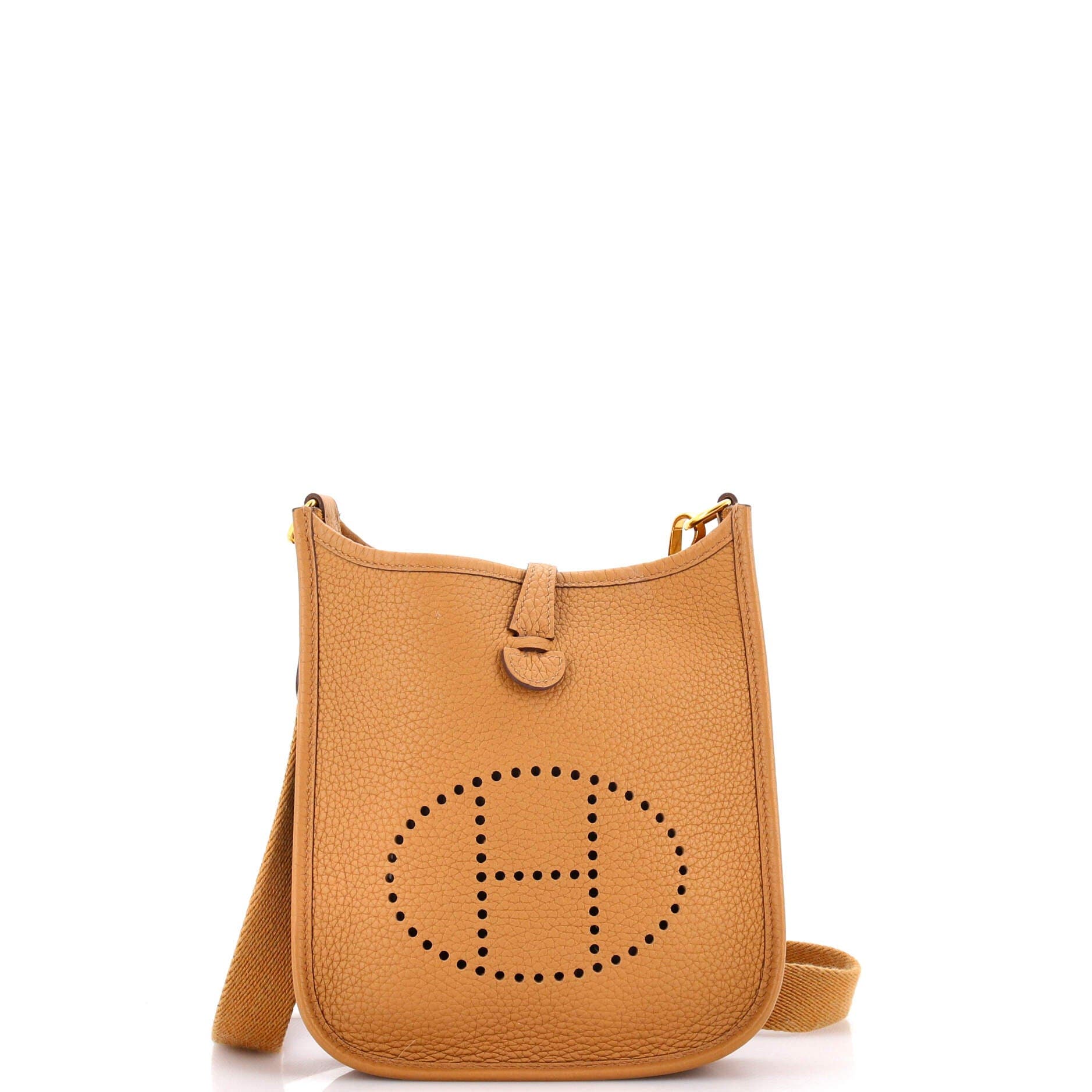 Pre-Owned Hermes Evelyne Bag Gen III Clemence TPM, Main, color, Biscuit