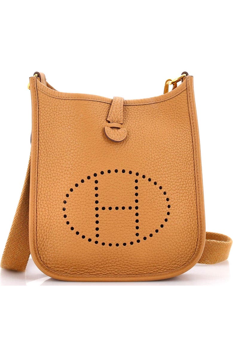 Pre-Owned Hermes Evelyne Bag Gen III Clemence TPM, Main, color, Biscuit
