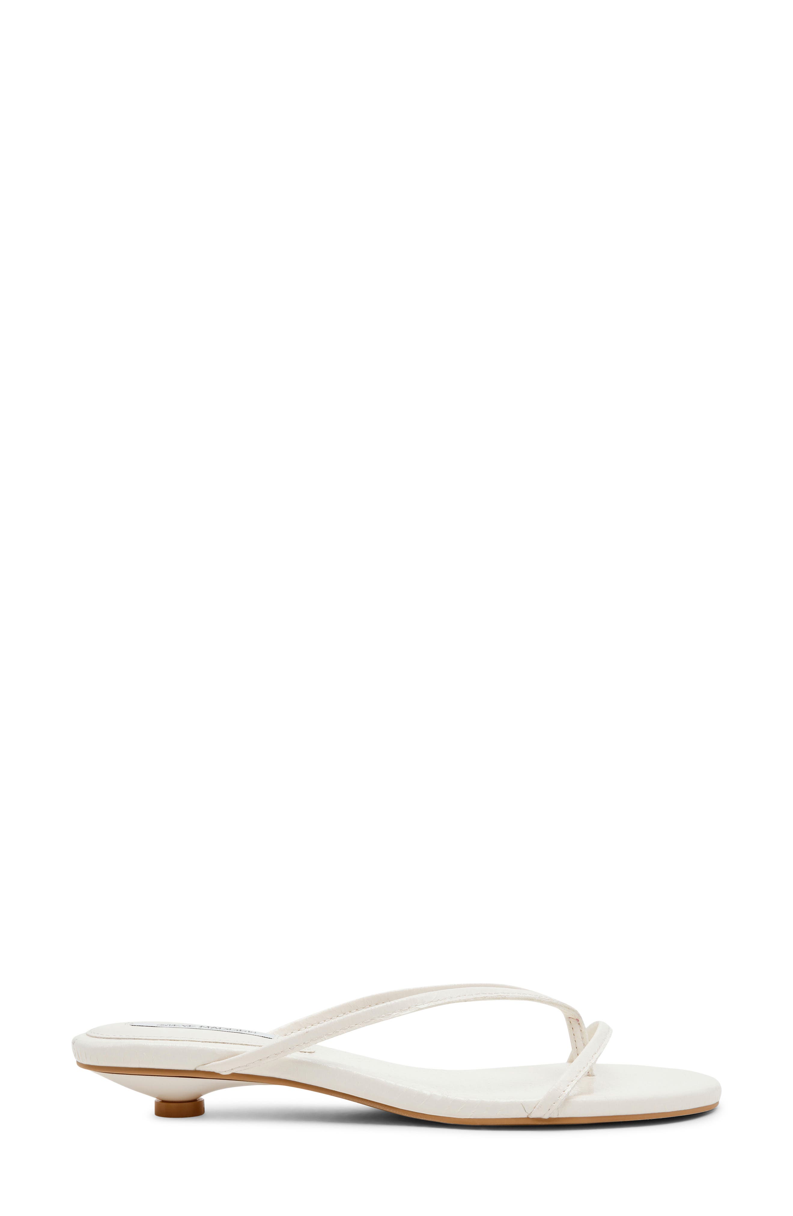 Terry Kitten Heel Flip Flop, Alternate, color, BONE SNAKE