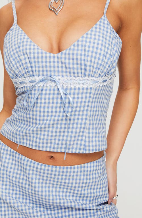 Princess Polly Daydreaming Gingham Crop Camisole