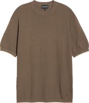Emporio Armani Tipped Chevron Knit T-Shirt
