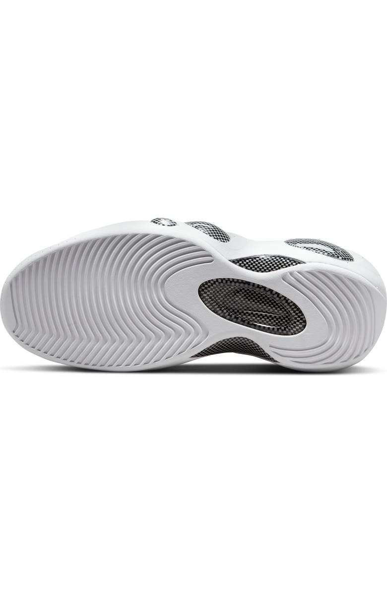 Nike Air Zoom Flight 95 Basketball Sneaker, Alternate, color, Black/ White/ Metallic Silver