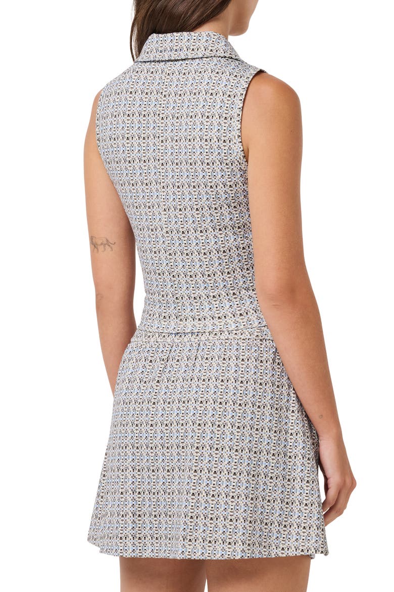 Moveknit Zip Crop Top, Alternate, color, ENGLISH MANOR MULTI