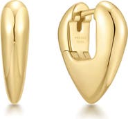ANIA HAIE Puffy Shield Huggie Hoop Earrings
