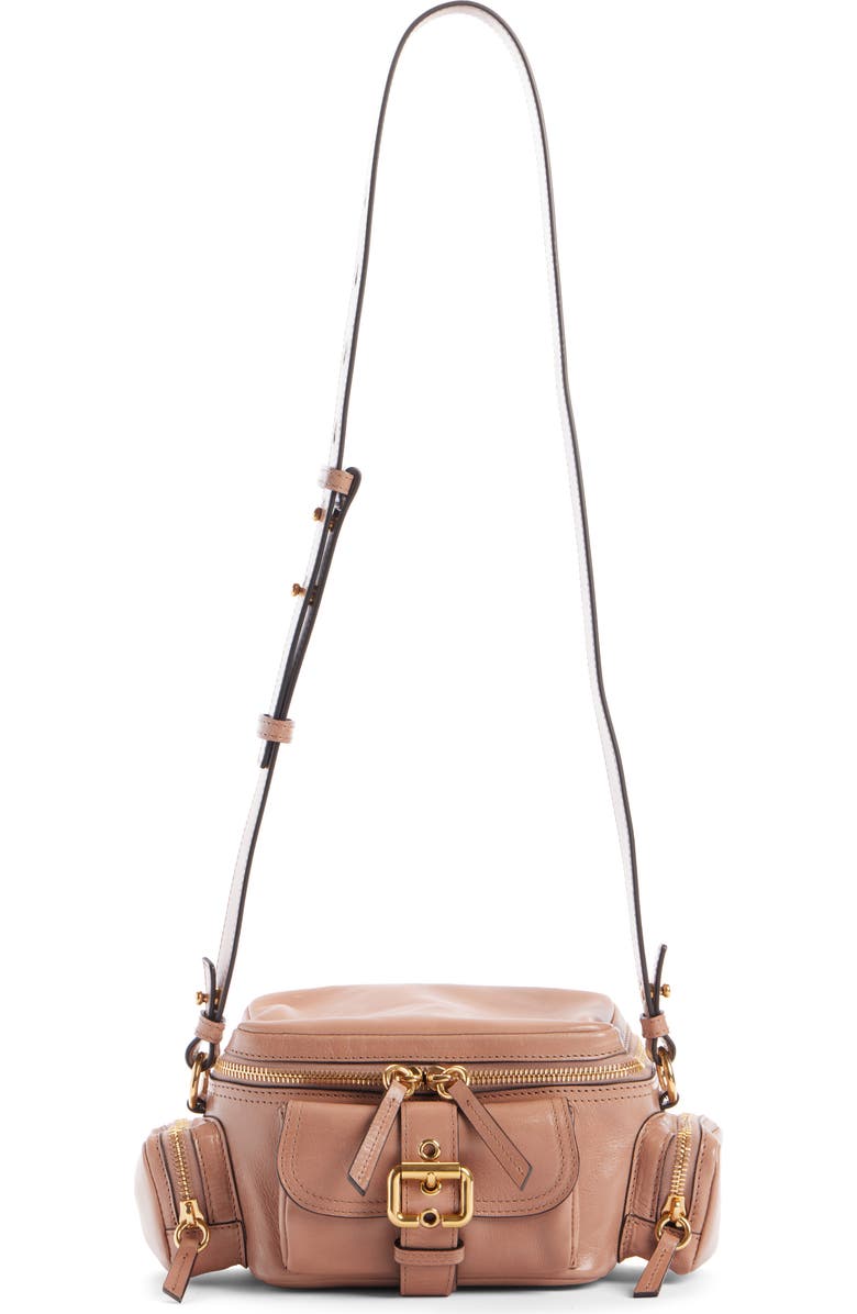 Chloé Small Camera Leather Top Handle Bag, Alternate, color, Woodrose