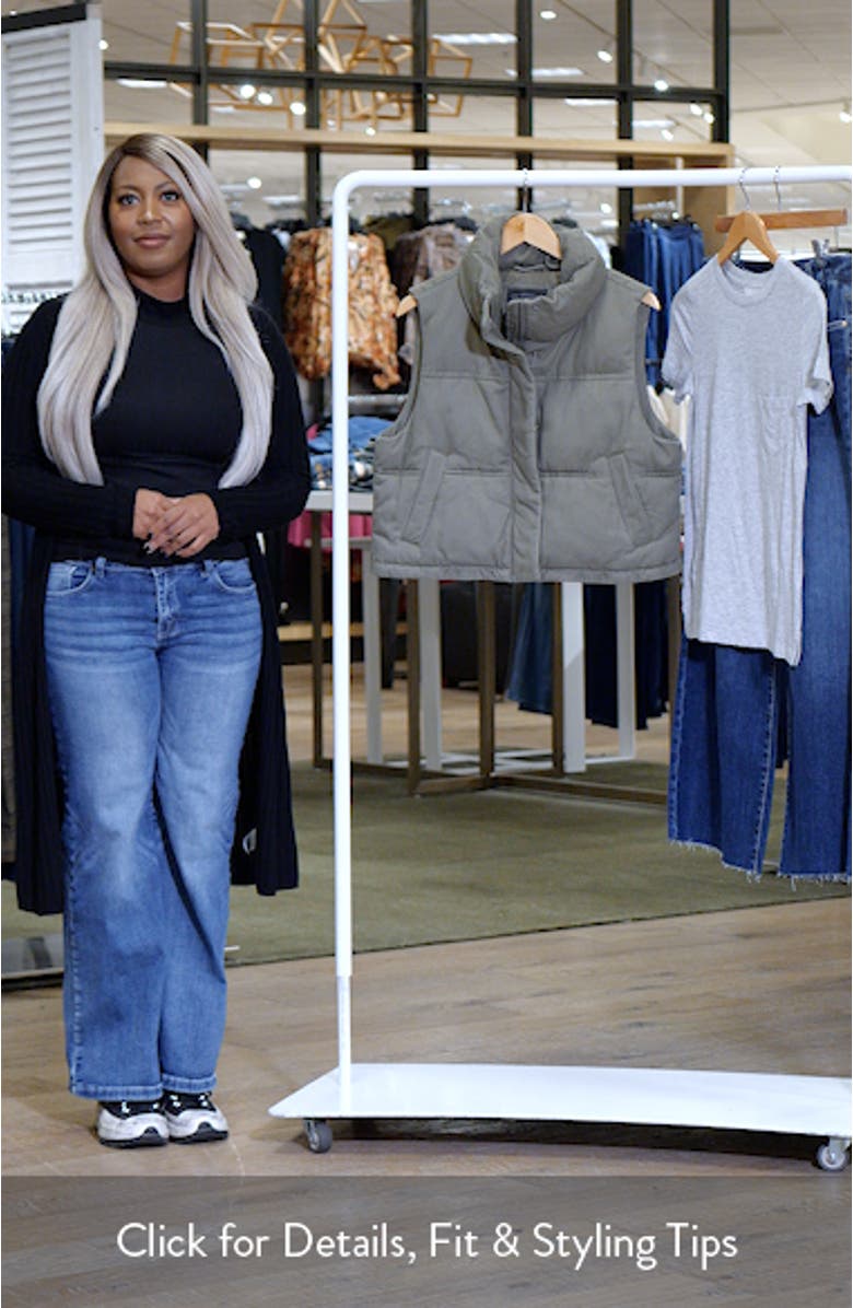 Cotton Crop Puffer Vest, sales video thumbnail