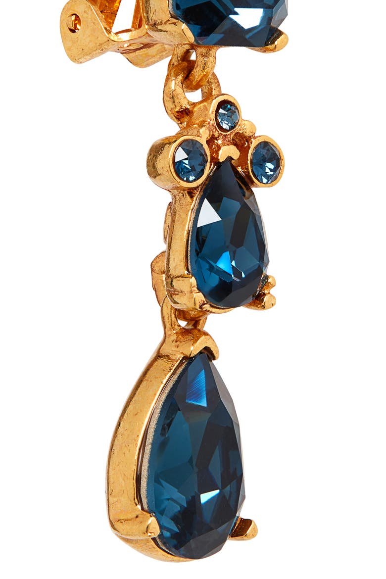 Small Classic Crystal Drop Earrings, Alternate, color, MONTANA
