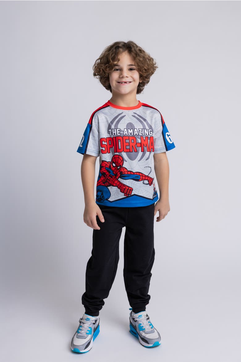 Spider-Man 2-Piece T-Shirt and Joggers Set, Alternate, color, Spider Man Red Blue