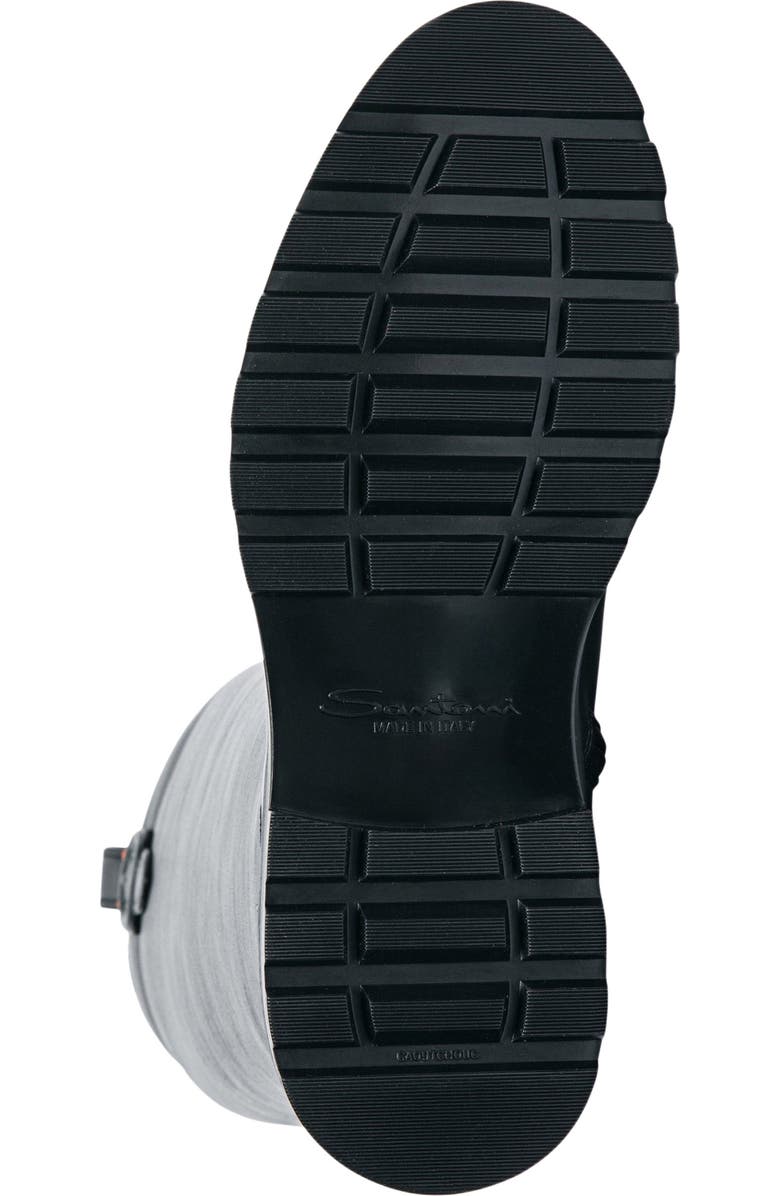 Santoni Women's leather boot, Alternate, color, Black