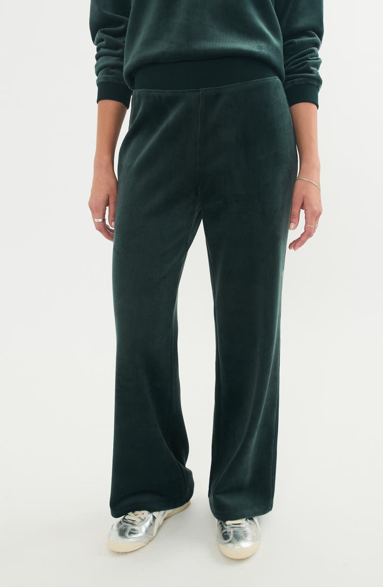 Marine Layer Cord Velour Flare Pants, Alternate, color, 