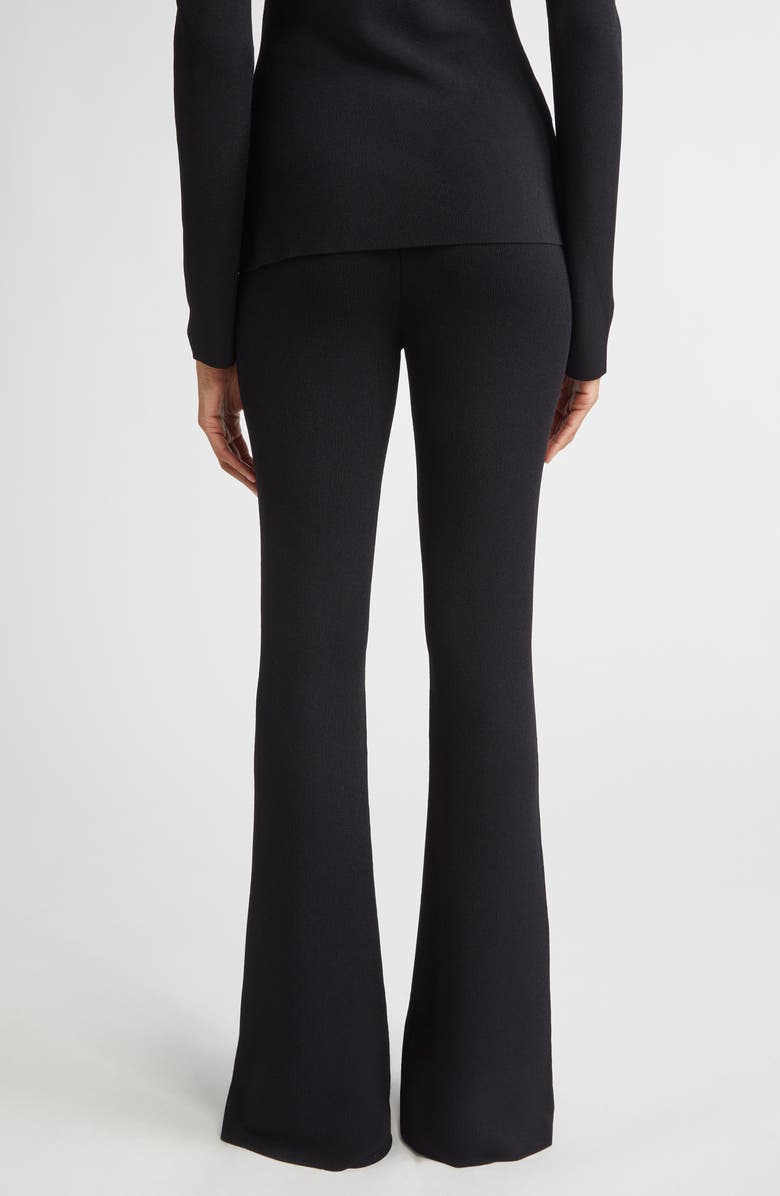 Altuzarra Florie Jersey Bootcut Pants, Alternate, color, Black