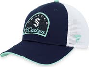 FANATICS Men's Fanatics Branded Deep Sea Blue/White Seattle Kraken Fundamental Adjustable Hat