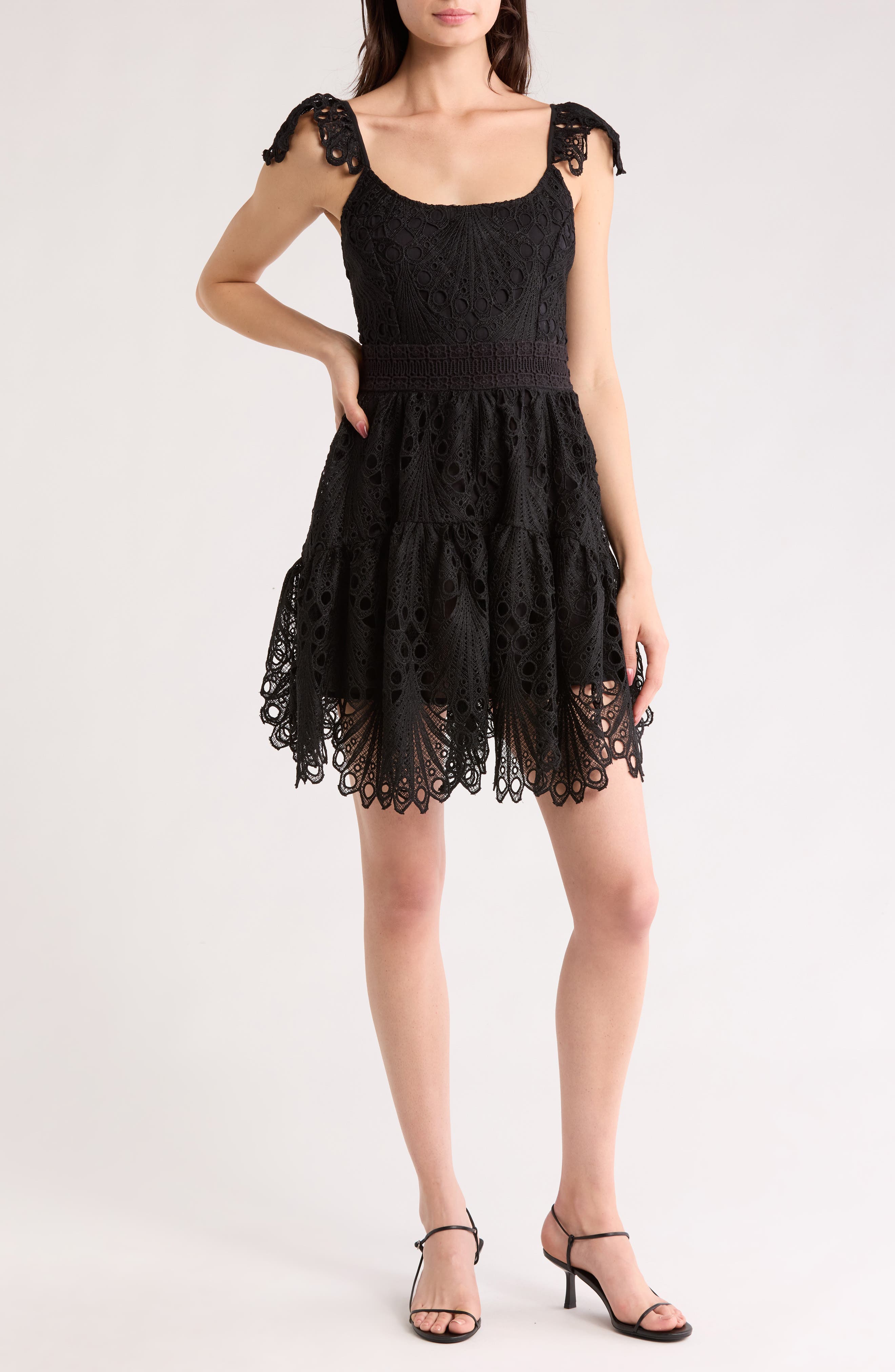 Ramy Brook Eyelet Lace Minidress
