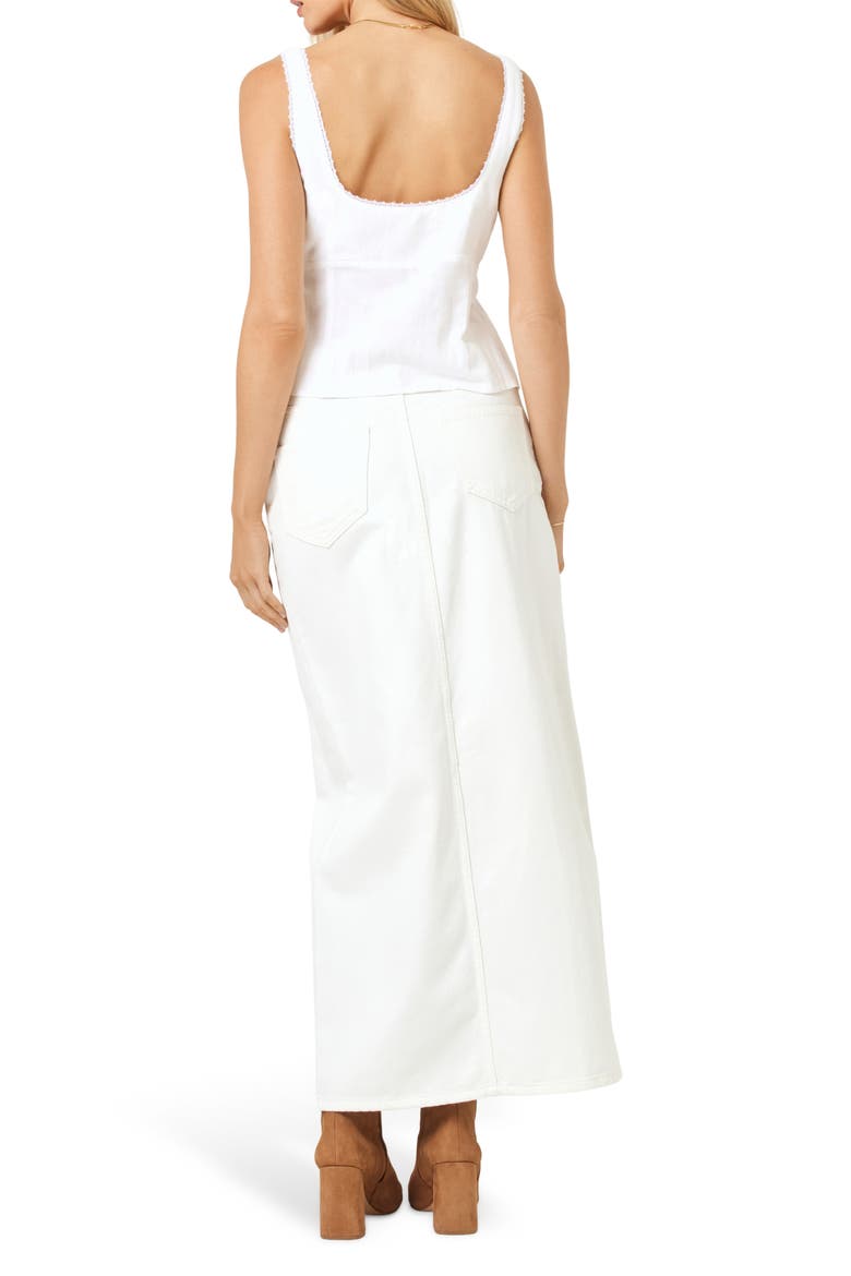 Rose Tie Front Cover-Up Tank, Alternate, color, CREAM