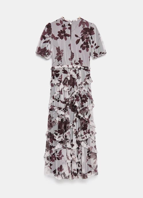 Mint Velvet Floral Printed Maxi Dress In Multi