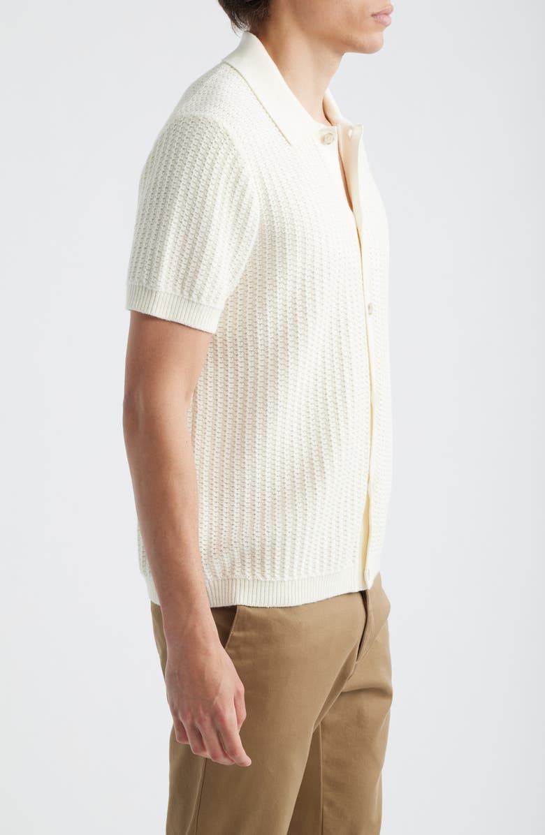 Vince Short Sleeve Cashmere & Cotton Cardigan, Alternate, color, 
