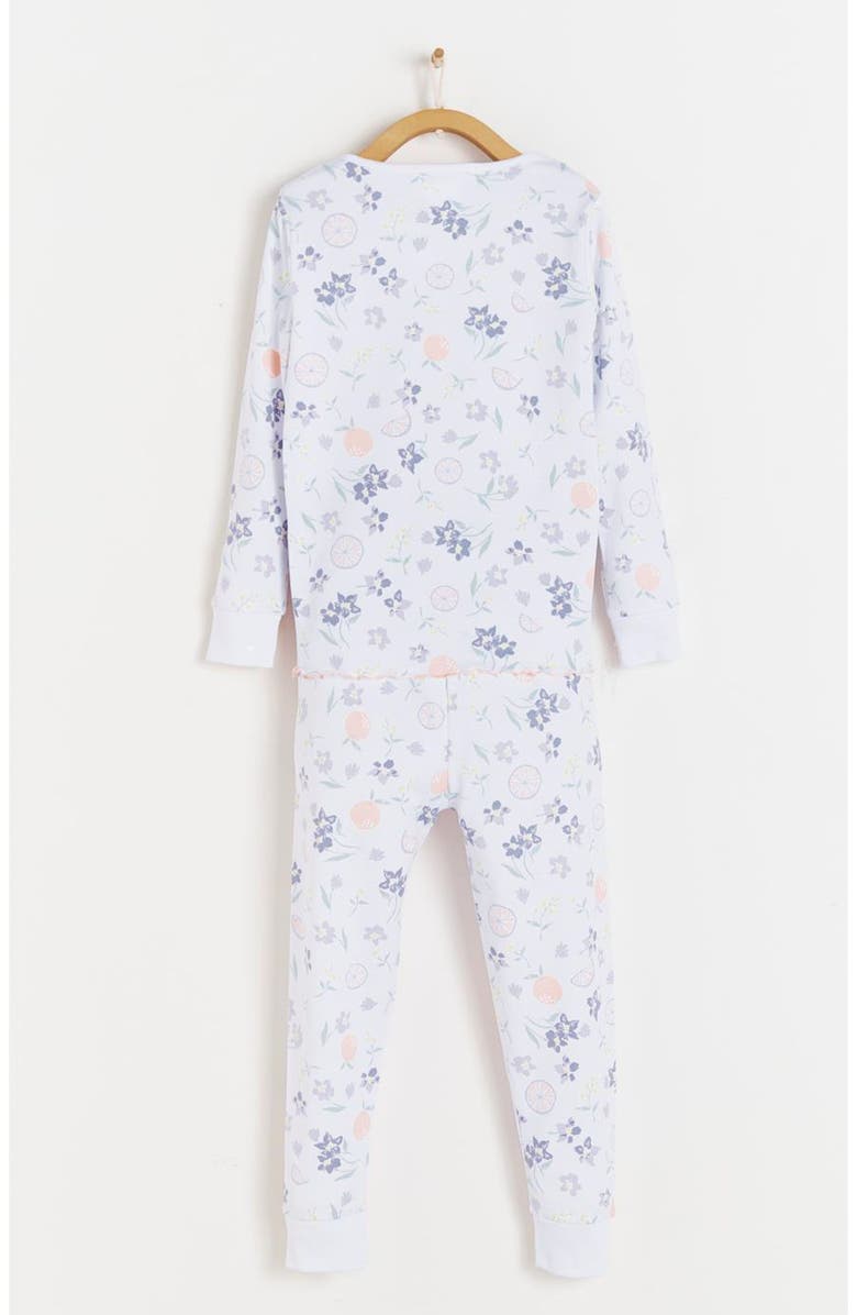 Babycottons Premium Peruvian Pima Cotton Orange Snug Two-Piece Pajamas For Toddler, Alternate, color, 