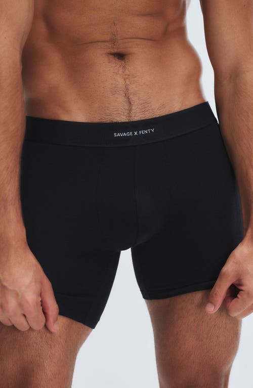 Savage X Fenty Boxer Briefs In Black Caviar