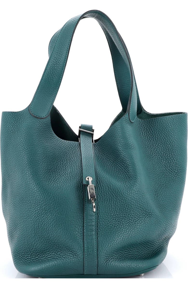 Pre-Owned Hermes Picotin Lock Bag Clemence GM, Main, color, Malachite