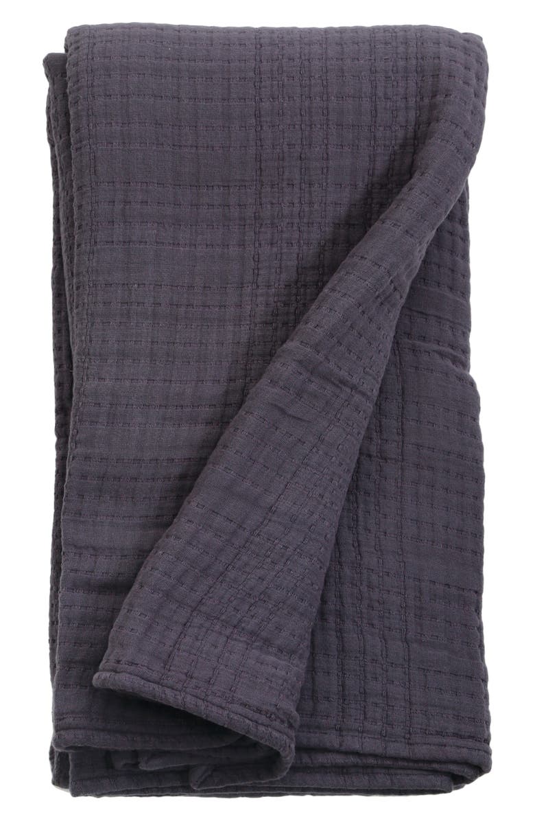 Pom Pom at Home Arrowhead Cotton Blanket, Main, color, Slate