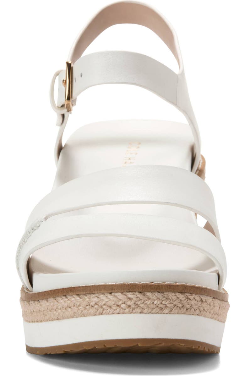 Cole Haan Ronnie Cloudfeel Espadrille Platform Wedge Sandal, Alternate, color, Powder Leather/ Natural