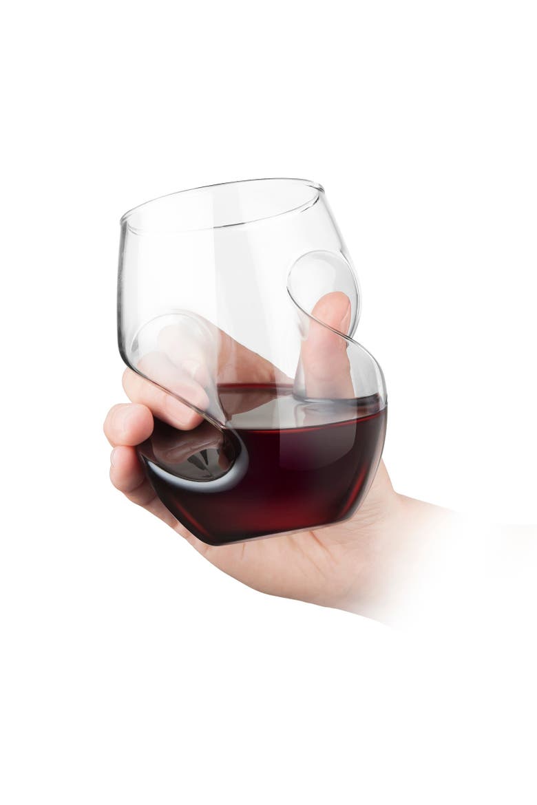 Conundrum Red Wine Glasses, Set of 4, Alternate, color, Clear