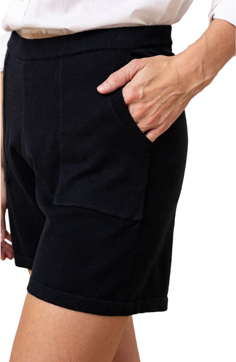 Hope & Henry Womens' Sweater Short, Alternate, color, Black