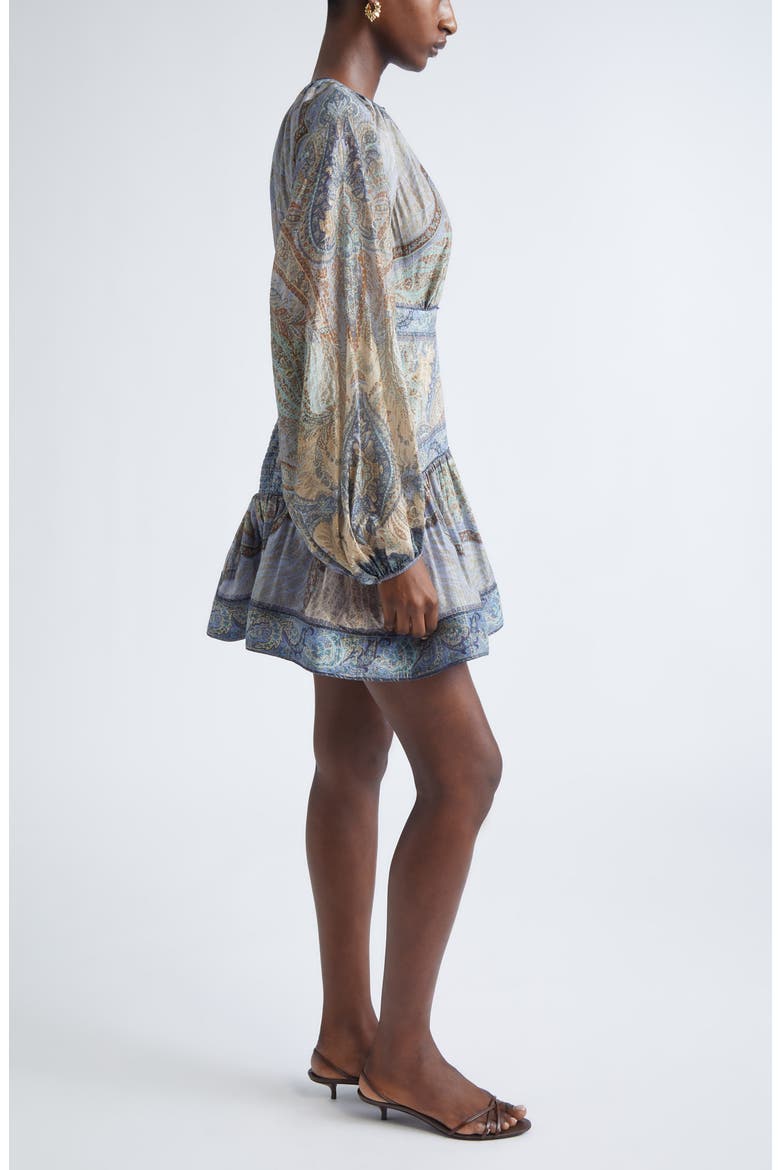 zimmermann bells fit flare mini dress Zimmermann Bells Fit Flare Mini Dress in Yellow Floral