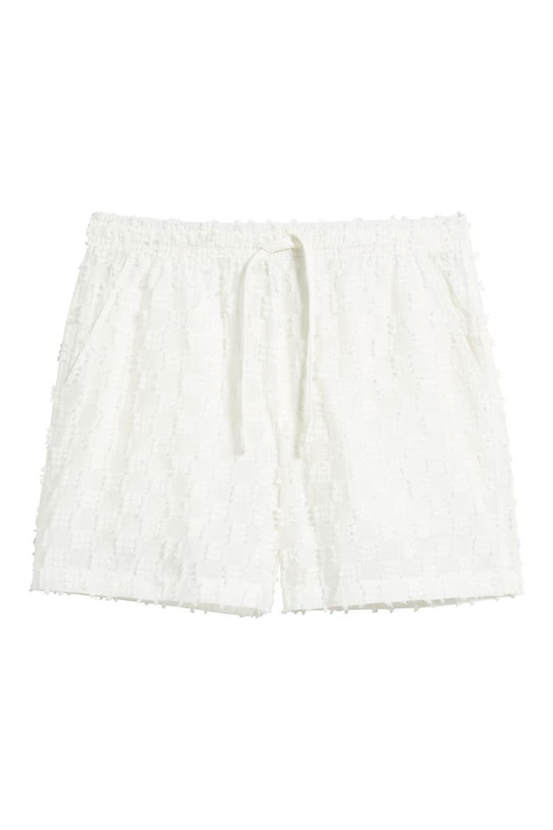 Charles Check Shorts, Alternate, color, WHITE
