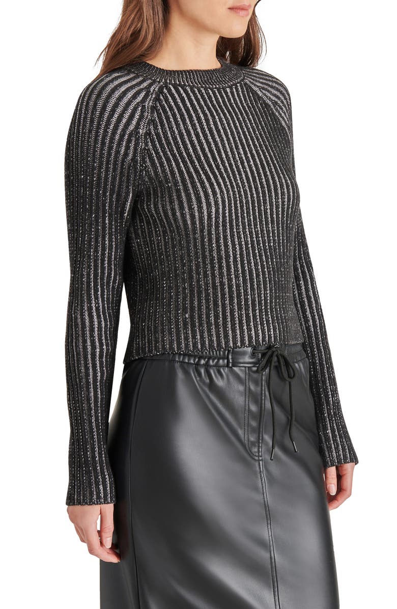 Steve Madden Ami Two-Tone Rib Sweater, Alternate, color,