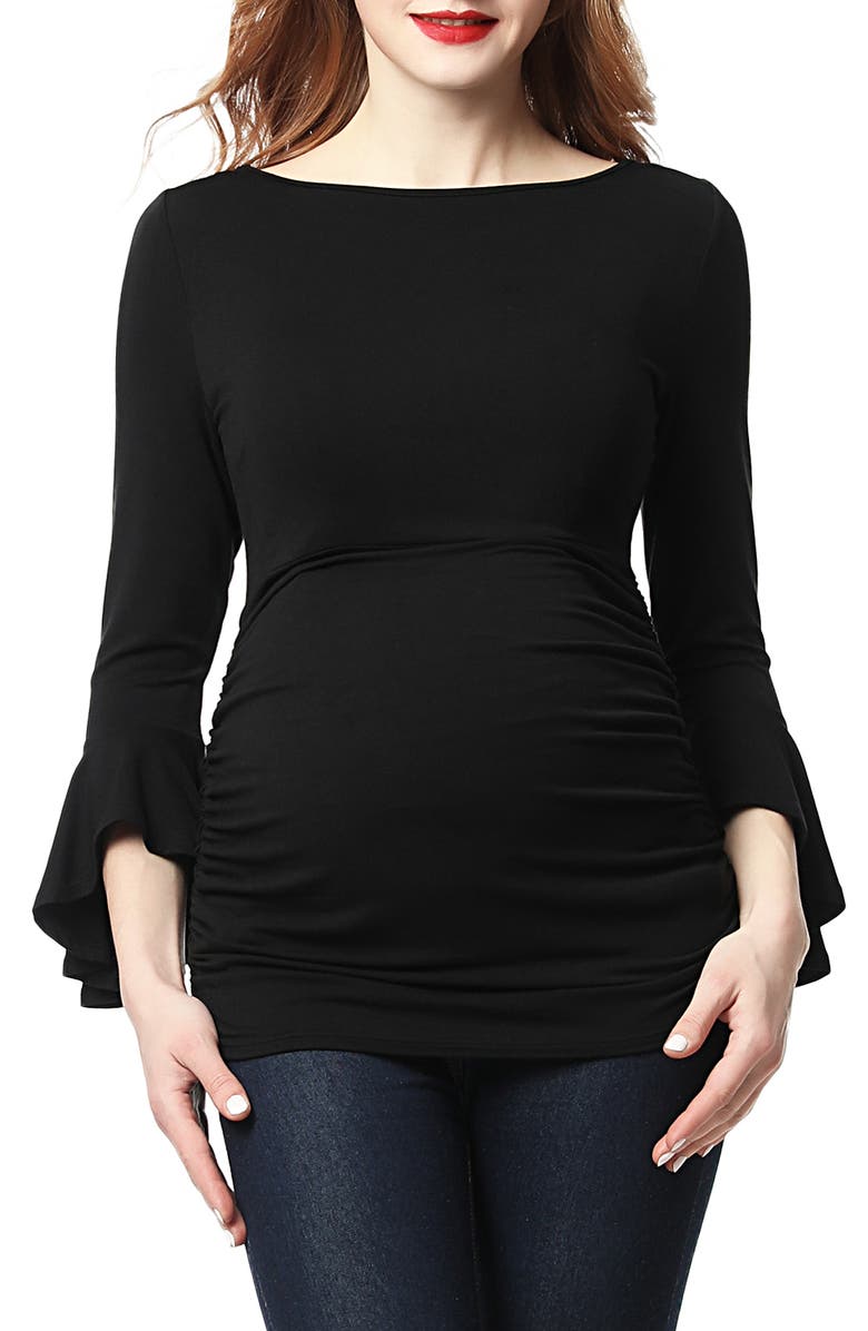 Kimi and Kai Andrea Ruched Maternity Top, Main, color,