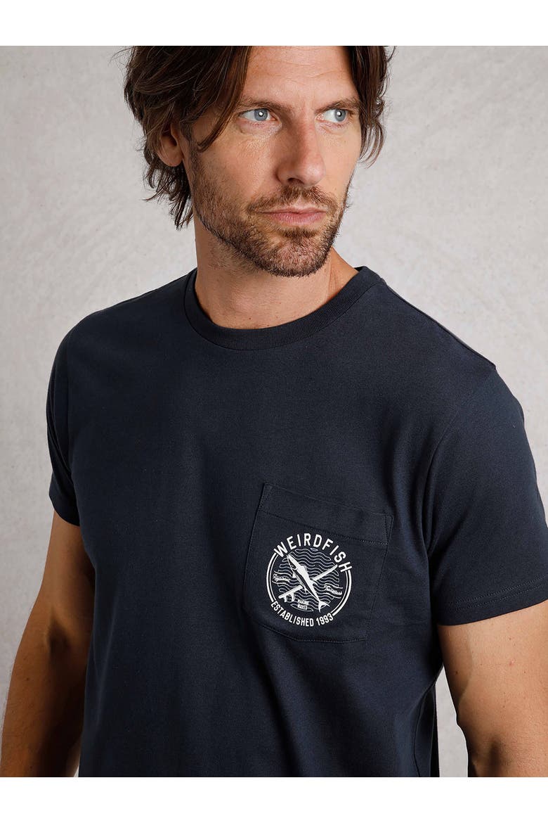Tidal Branded Pocket T-Shirt, Alternate, color, Navy