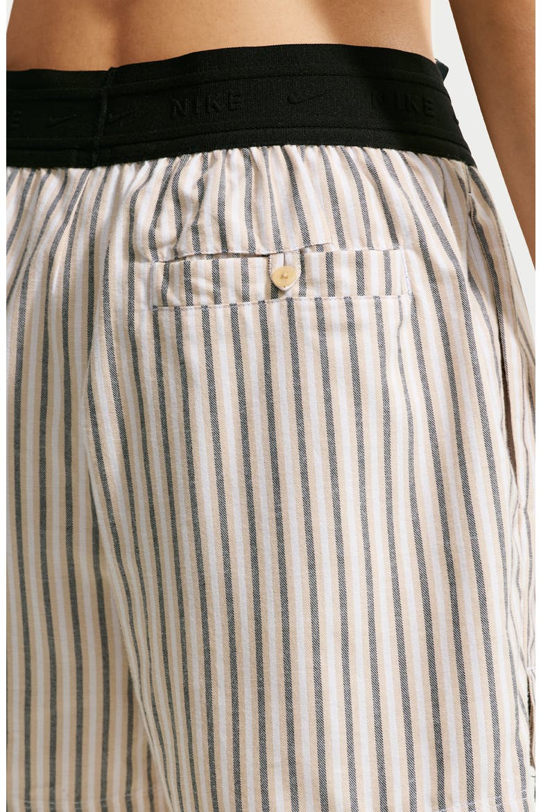 Striped Performance Shorts, Alternate, color, LINEN/ LINEN/ BLACK