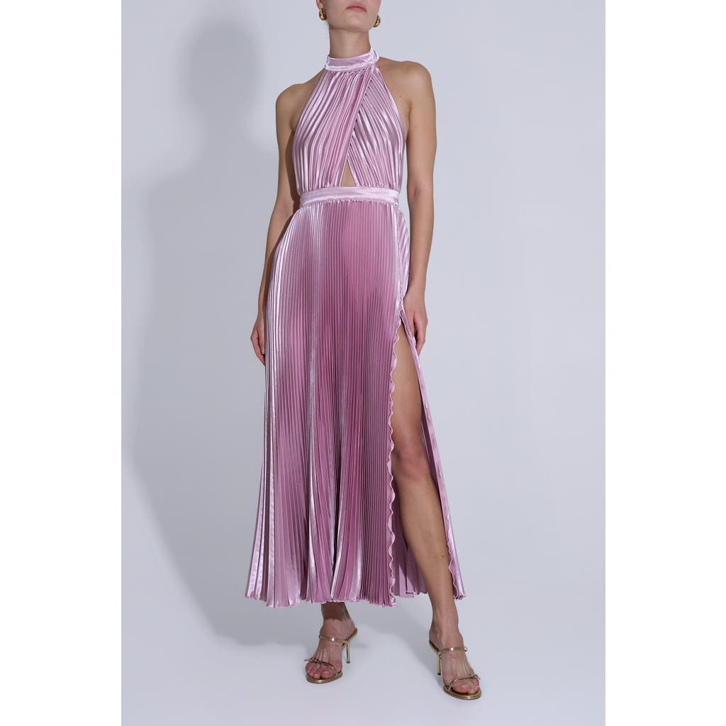 L'IDÉE WOMAN Renaissance Split Gown in Light Pink  product