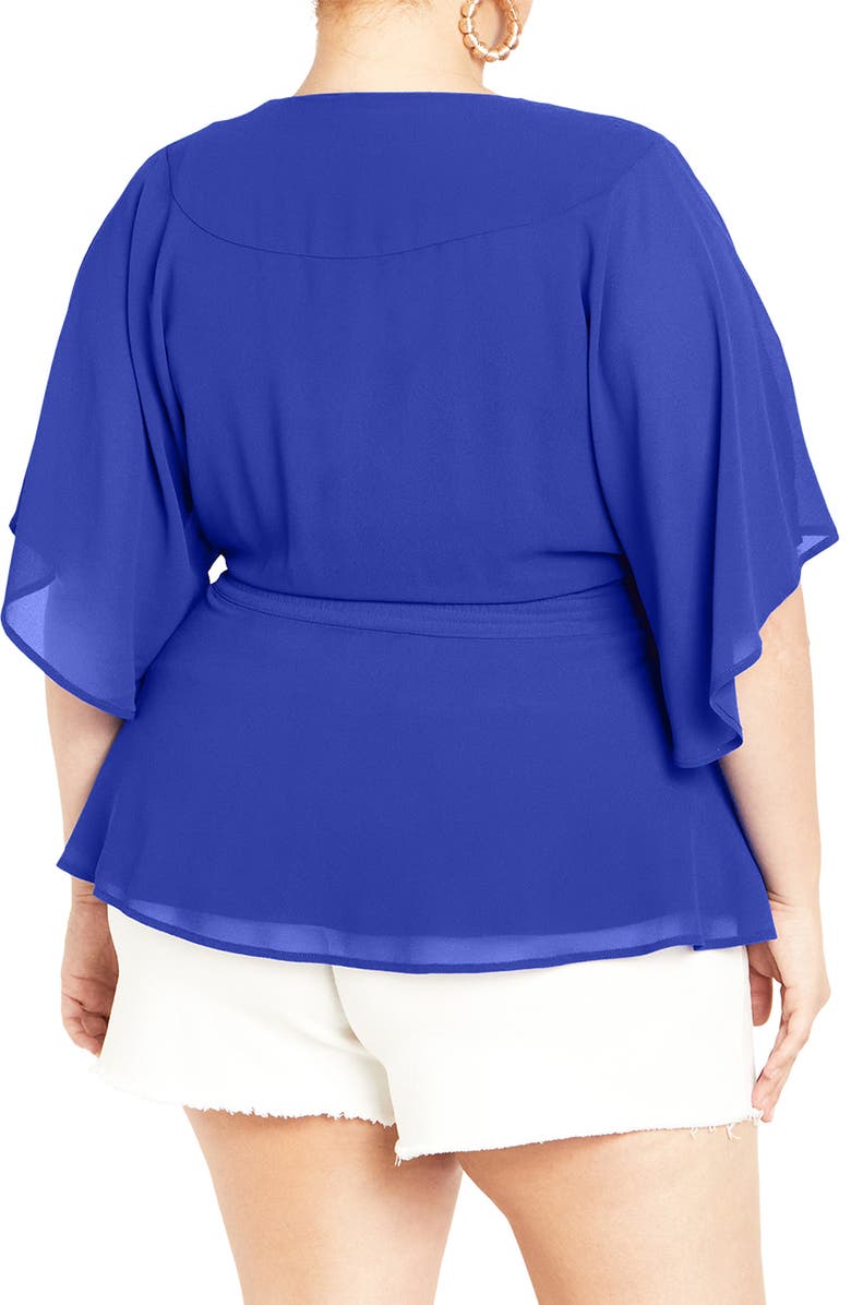 City Chic Elegant Wrap Top, Alternate, color,
