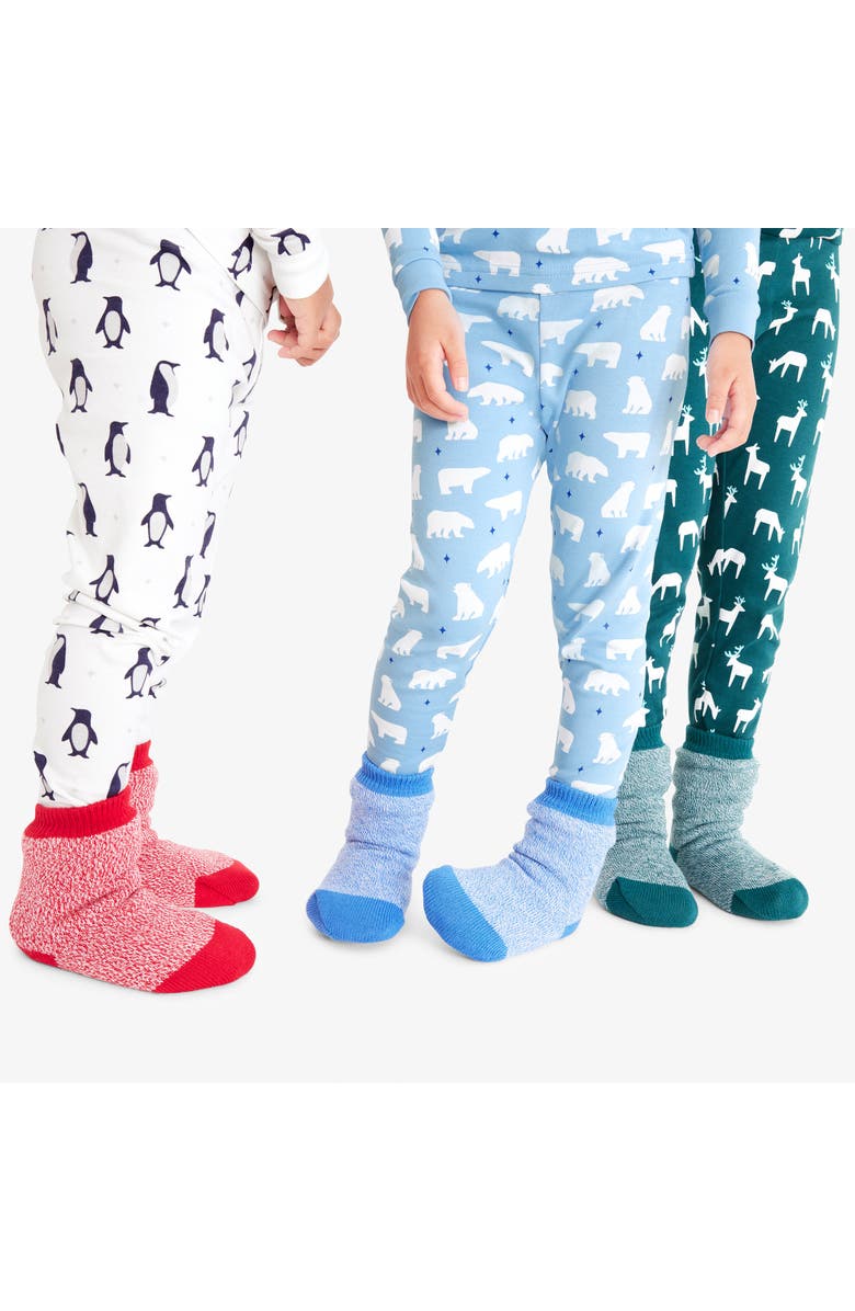 Primary Kids Organic Long Sleeve Pj Pant In Holiday Animal Friends, Alternate, color, 