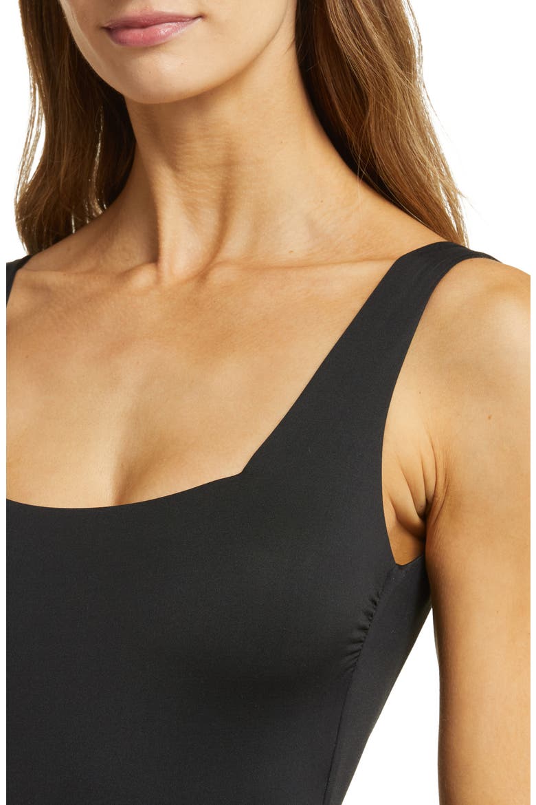 Mika One-Piece Swimsuit, Alternate, color, BLACK ECO LUX