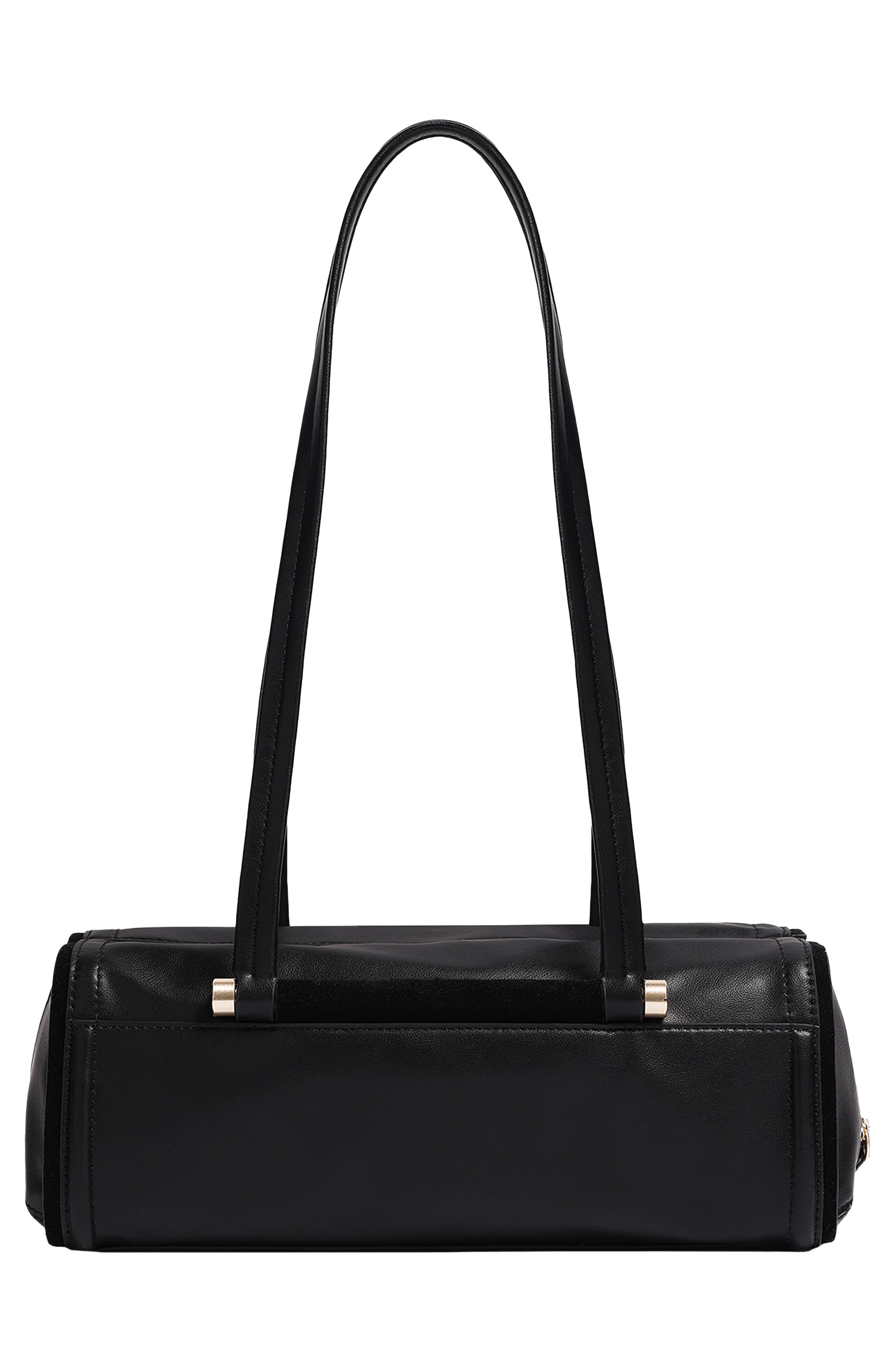Highline Leather Shoulder Bag, Alternate, color, BLACK