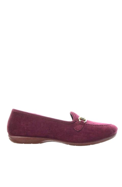 Royal Suede Buckle Slipper (Women)